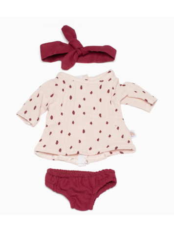 MINILAND EDUCATIONAL Dress & Headband - Doll Outfit 15"