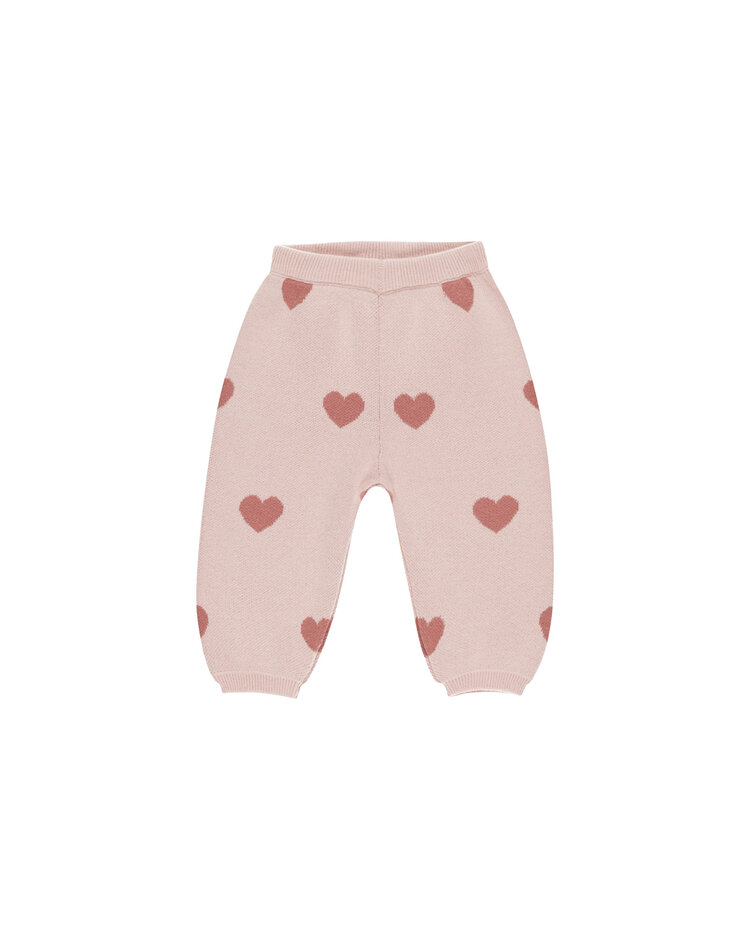 QUINCY MAE Heart Knit Baby Pants