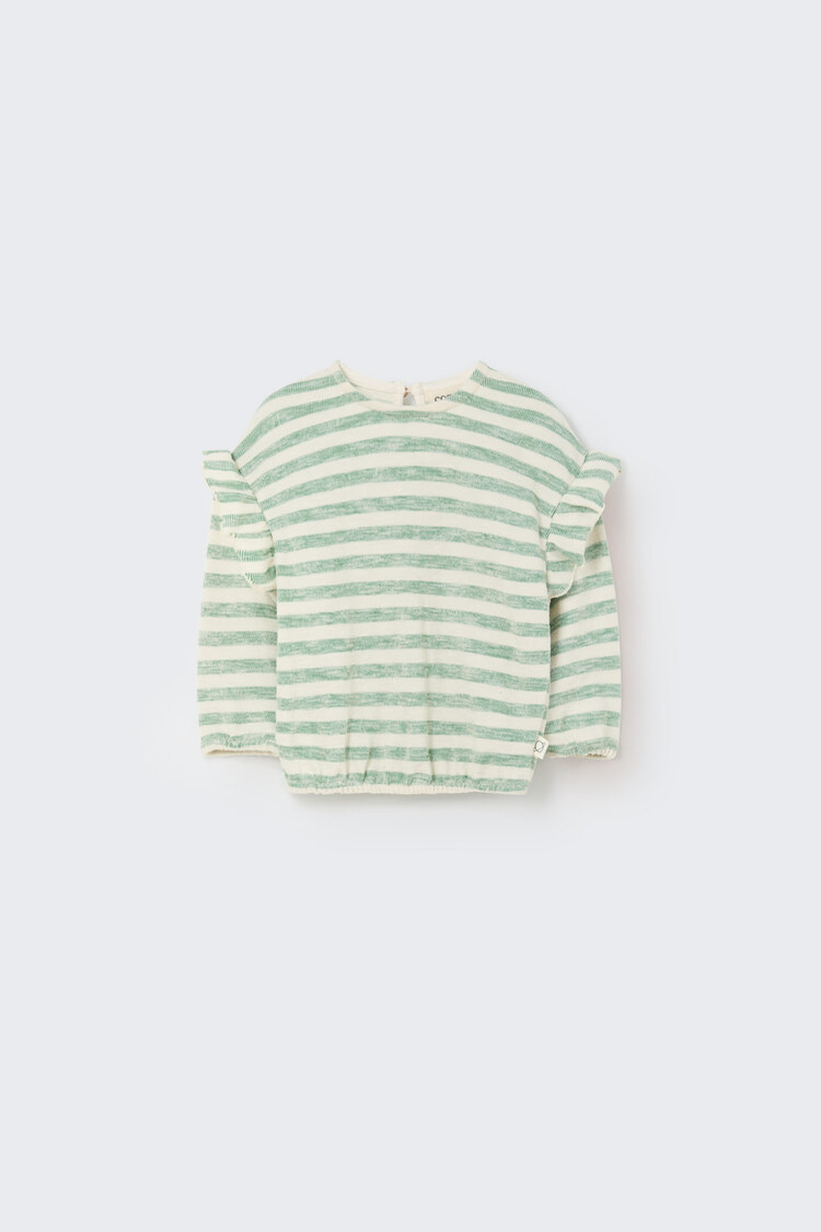 COZMO Organic Stripe Baby Sweatshirt