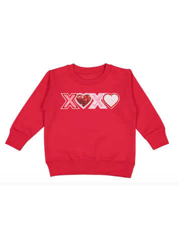 SWEET WINK XOXO Sequin Patch Sweatshirt