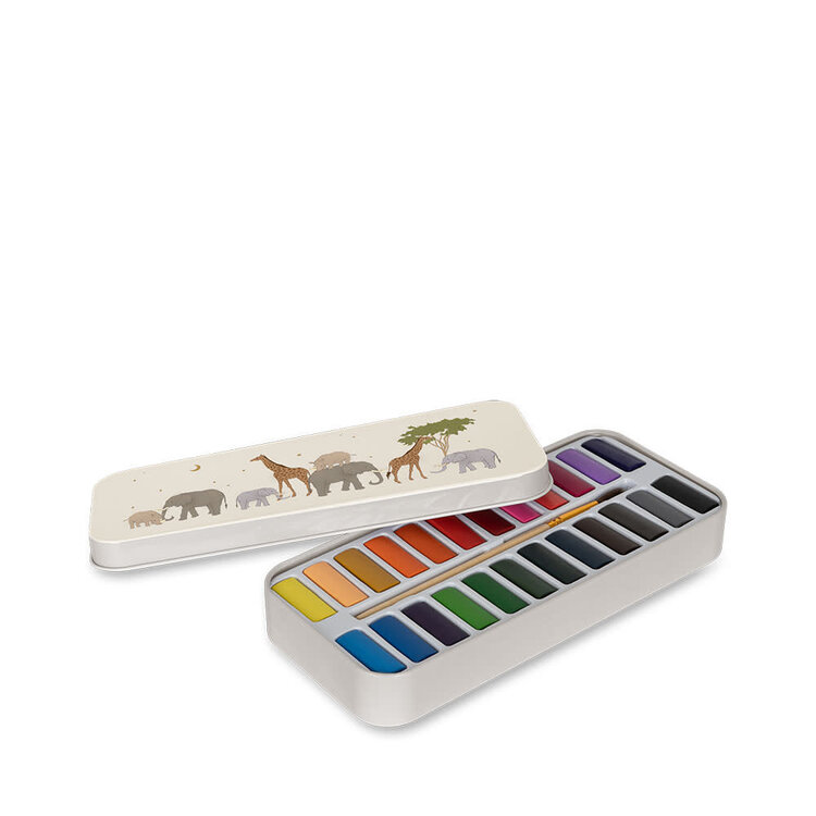 KONGES SLOJD Water Colors Tin Box