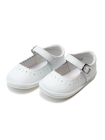 LAMOUR Scarlet Scalloped Baby Mary Jane