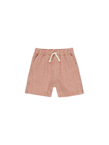 RYLEE AND CRU Perry Boys Gingham Short
