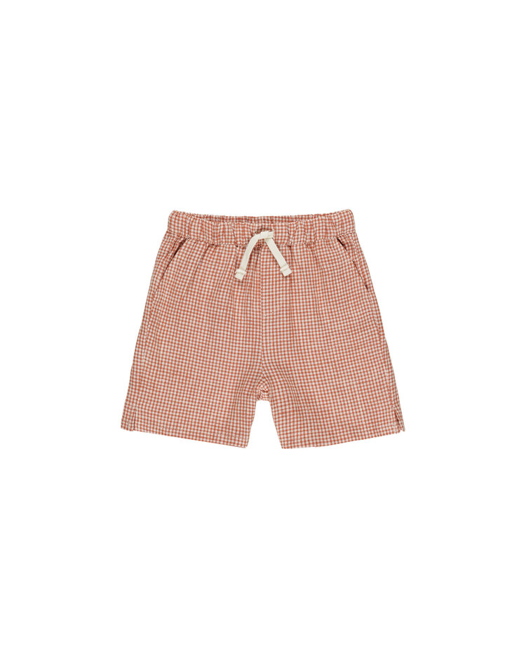 RYLEE AND CRU Perry Boys Gingham Short