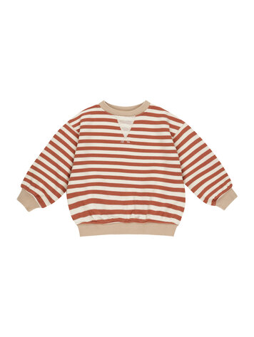 RYLEE AND CRU Stripe Oversized Boy Crew