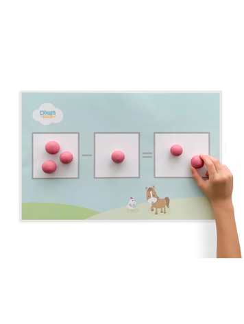 Let's Dough Math Playmat - Farm Friends