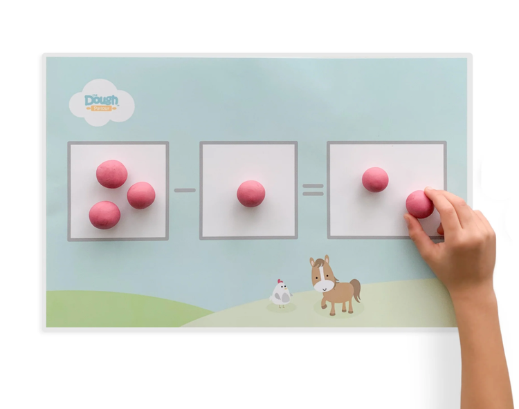 Let's Dough Math Playmat - Farm Friends
