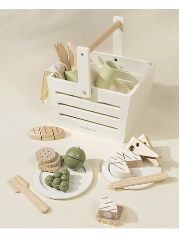 COCO VILLAGE Wooden Picnic Playset and Accessories