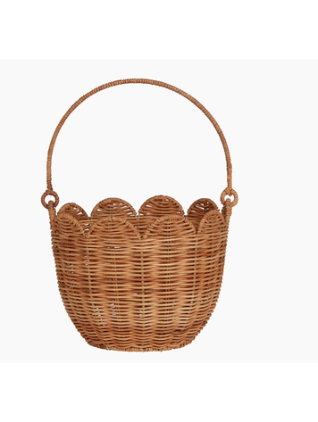 Rattan Tulip Carry Basket - Natural