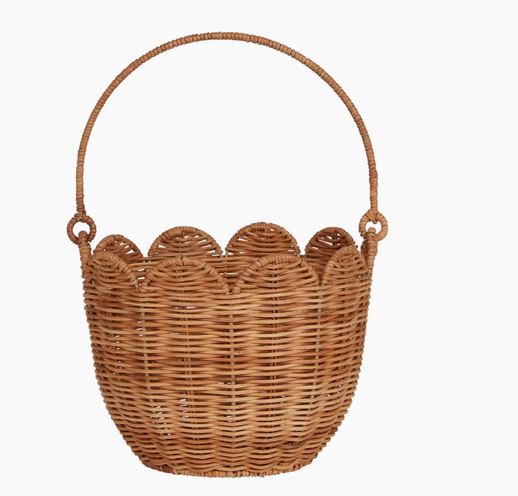 Rattan Tulip Carry Basket - Natural