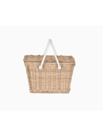 Piki Rattan Basket - Straw