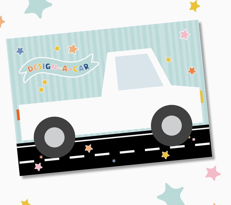 MAGIC PLAYBOOK Design-A-Car Notepad