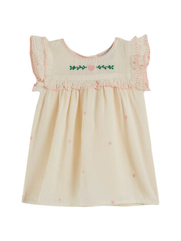 EMILE ET IDA Embroidered Baby Dress