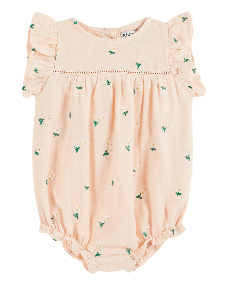 EMILE ET IDA All Over Embroidered Romper