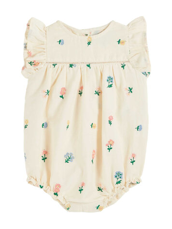 EMILE ET IDA All Over Embroidered Romper