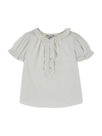 EMILE ET IDA Ruffled Baby Blouse