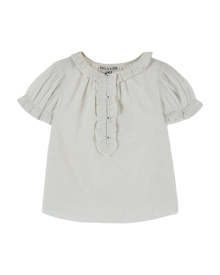 EMILE ET IDA Ruffled Baby Blouse
