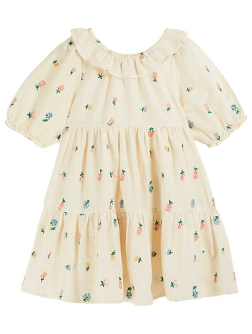 EMILE ET IDA All Over Embroidered Girls Dress