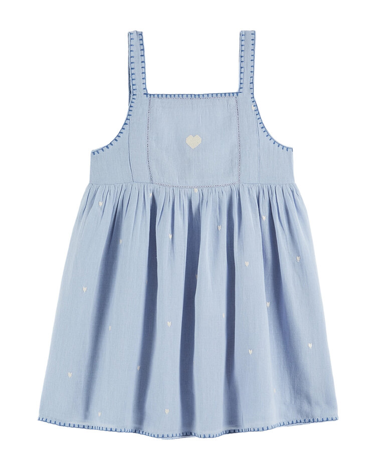 EMILE ET IDA Heart Embroidered Dress