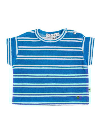 EMILE ET IDA Striped Terry Tee Shirt