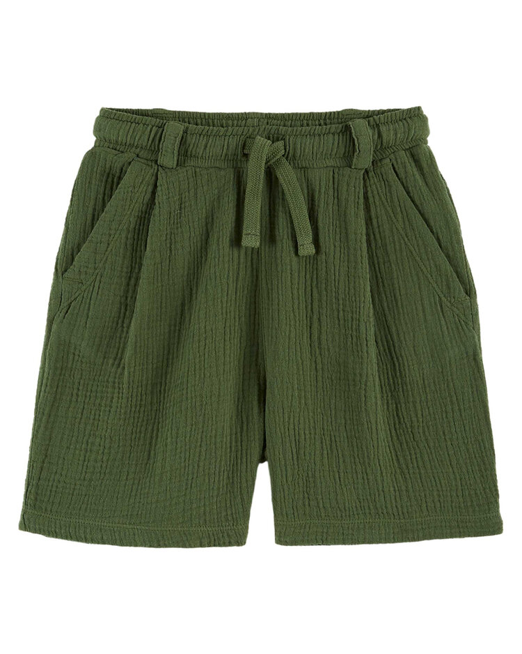 EMILE ET IDA Cotton Gauze Shorts