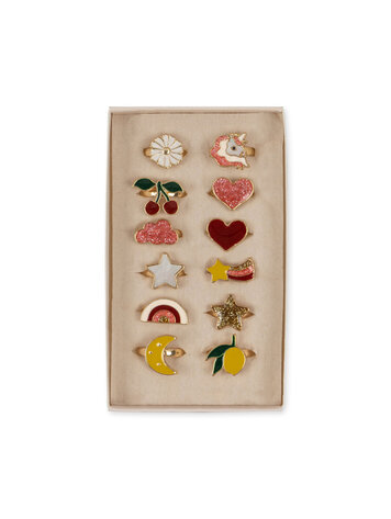 KONGES SLOJD 12 Pack Ring Set