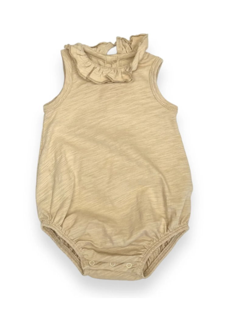 TANE ORGANICS Flame Sleeveless Collar Romper