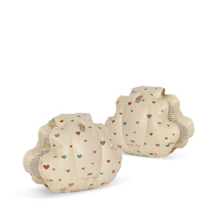 KONGES SLOJD Water Wings Shell - Multi Hearts