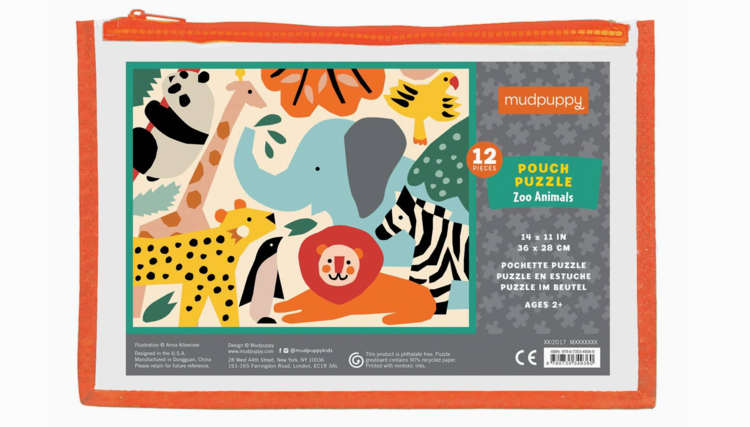 Zoo Animals Pouch Puzzle
