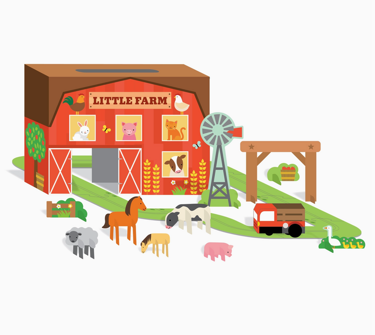 Little Farm Wind Up and Go Playset