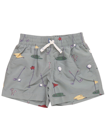 PINK CHICKEN Boys Golf Swim Trunk