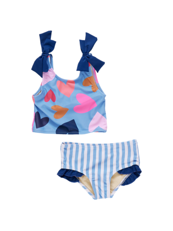 PINK CHICKEN Shelly Tossed Hearts Tankini