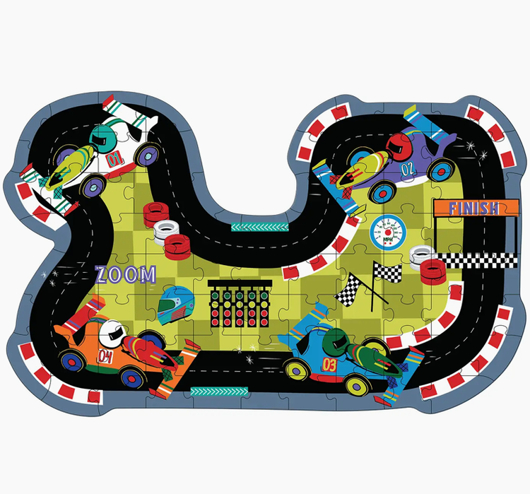 FLOSS AND ROCK Race Track 80pc Puzzle
