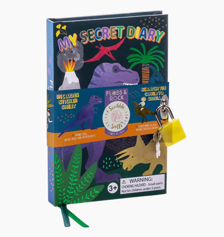 FLOSS AND ROCK Dino My Scented Secret Diary