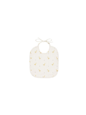 QUINCY MAE Woven Bib - Geese