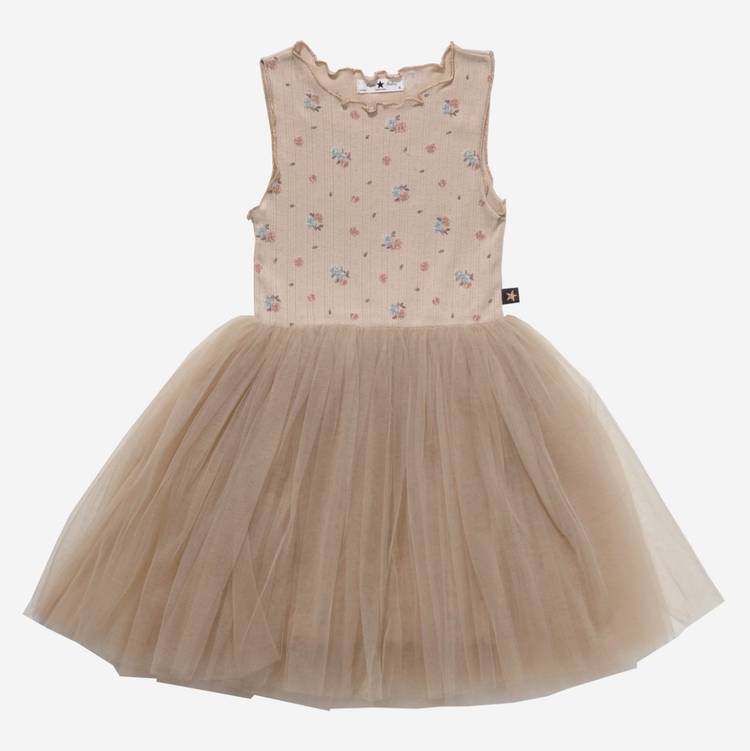 PETITE HAILEY Vintage Flower 5 Tutu Dress
