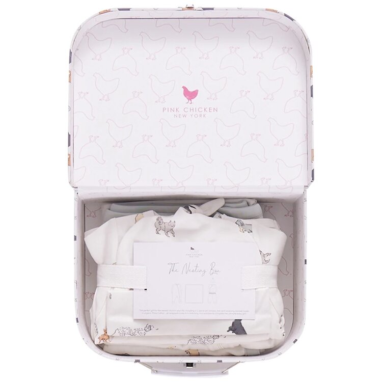 PINK CHICKEN Nesting Take Home Set