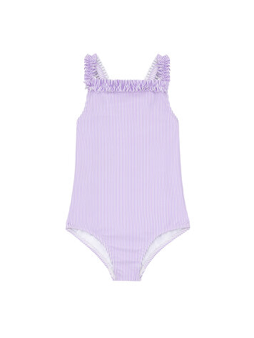 MINNOW Stripe Ruched One Piece