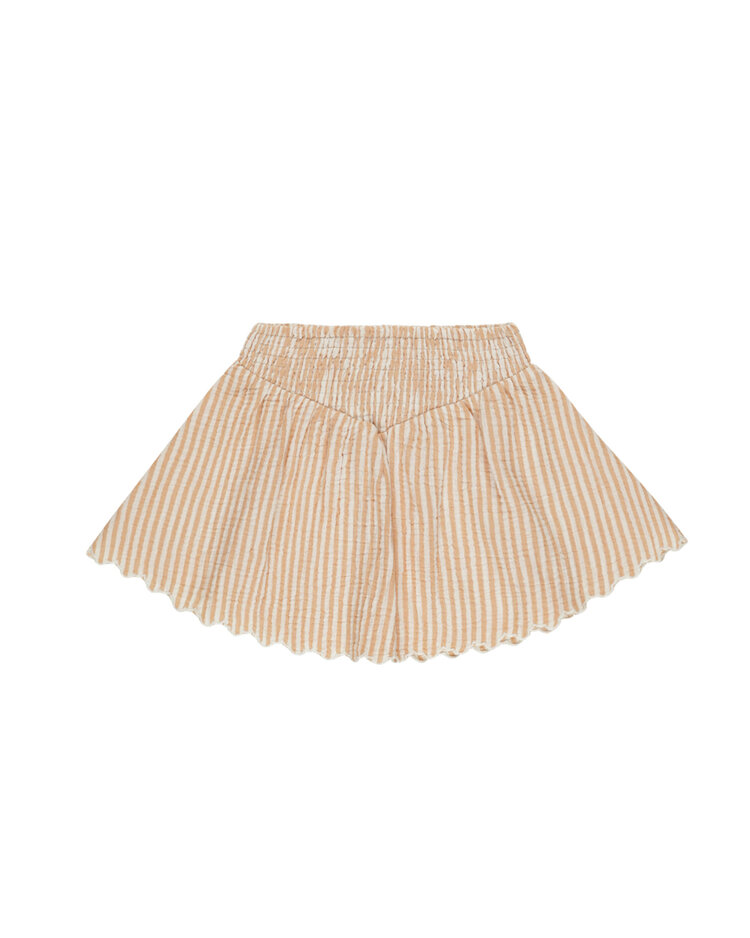 RYLEE AND CRU Smocked Stripe Mini Skirt