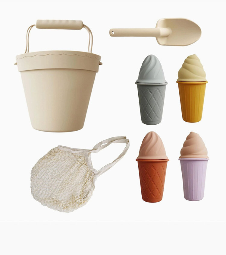 MARLOWE & CO Retro Silicone Ice Cream Beach Set