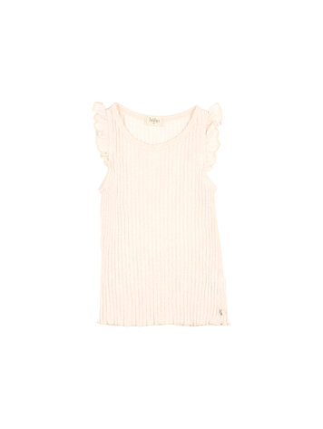 BUHO Rib Ruffle T-Shirt