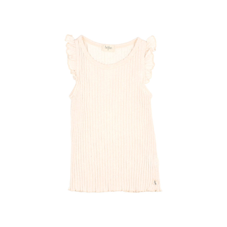 BUHO Rib Ruffle T-Shirt