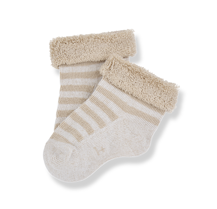 1 + THE FAMILY Striped Rib Baby Socks