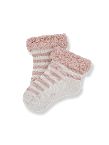 1 + THE FAMILY Striped Rib Baby Socks
