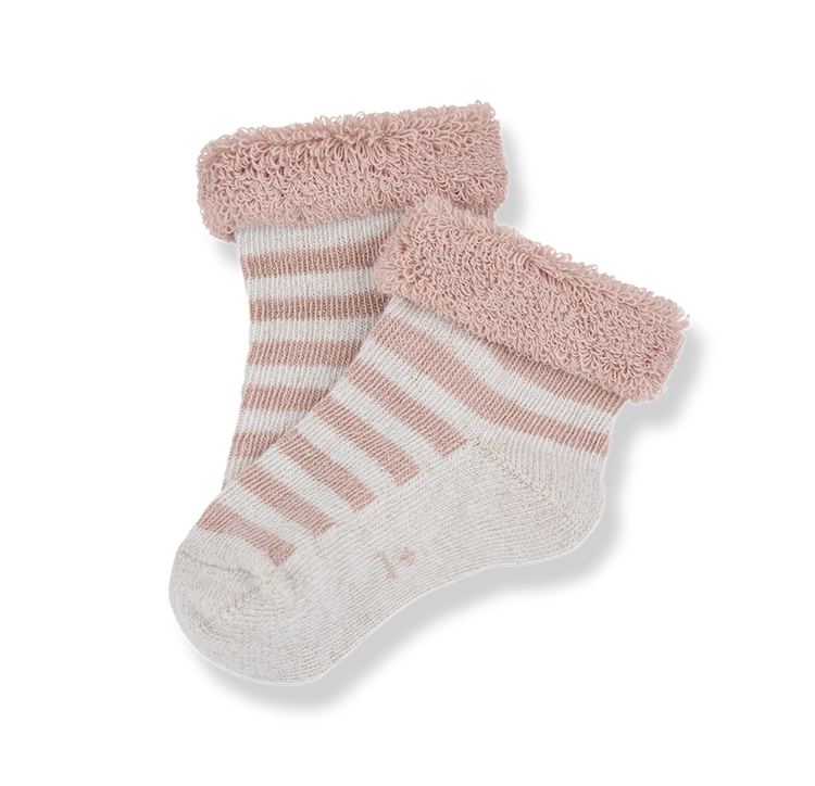 1 + THE FAMILY Striped Rib Baby Socks
