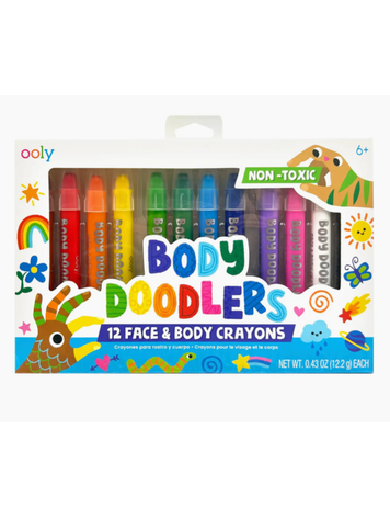 OOLY Body Doodlers Face & Body Crayons