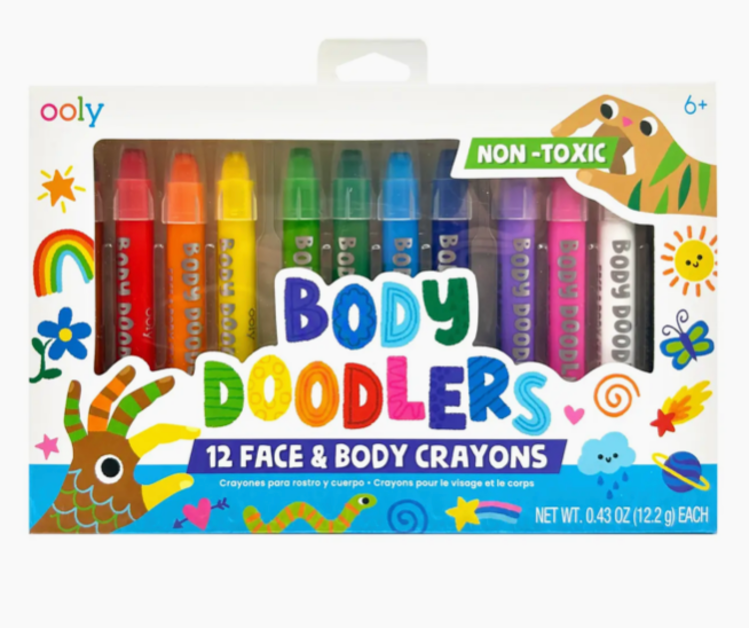 OOLY Body Doodlers Face & Body Crayons