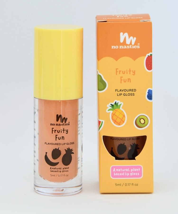NO NASTIES KIDS Natural Lip Gloss Wand - Fruity Fun