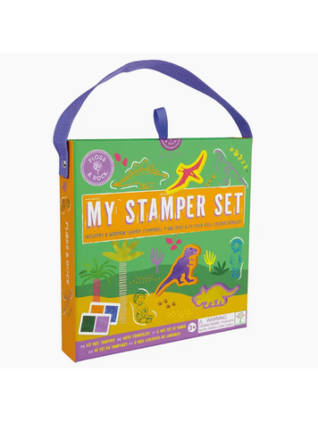 FLOSS AND ROCK Dino Stamper Set