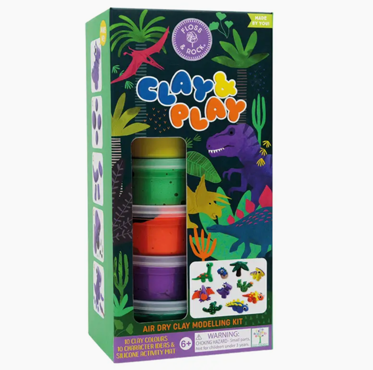 FLOSS AND ROCK Dino  Clay + Play